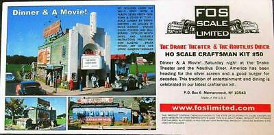 FOS Scale Limited 50 HO The Drake Theater & Nautilus Diner Building Kit