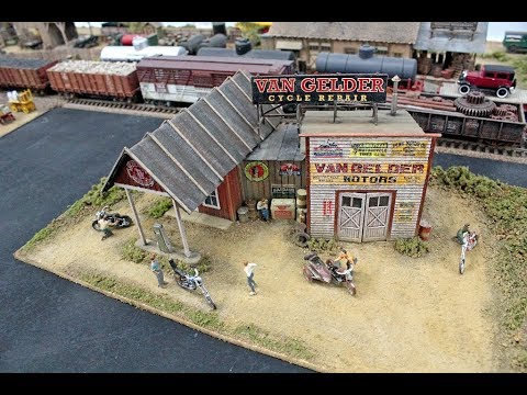 Craftsman HO Van Gelder Motors, Pub and Osolinski's Tattoos Building Kit