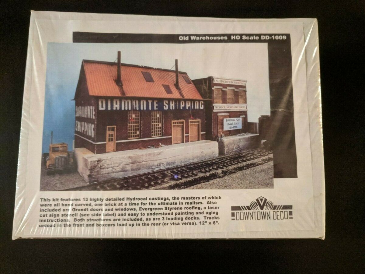 Downtown Deco 1009 HO Old Warehouse Model Building Kit