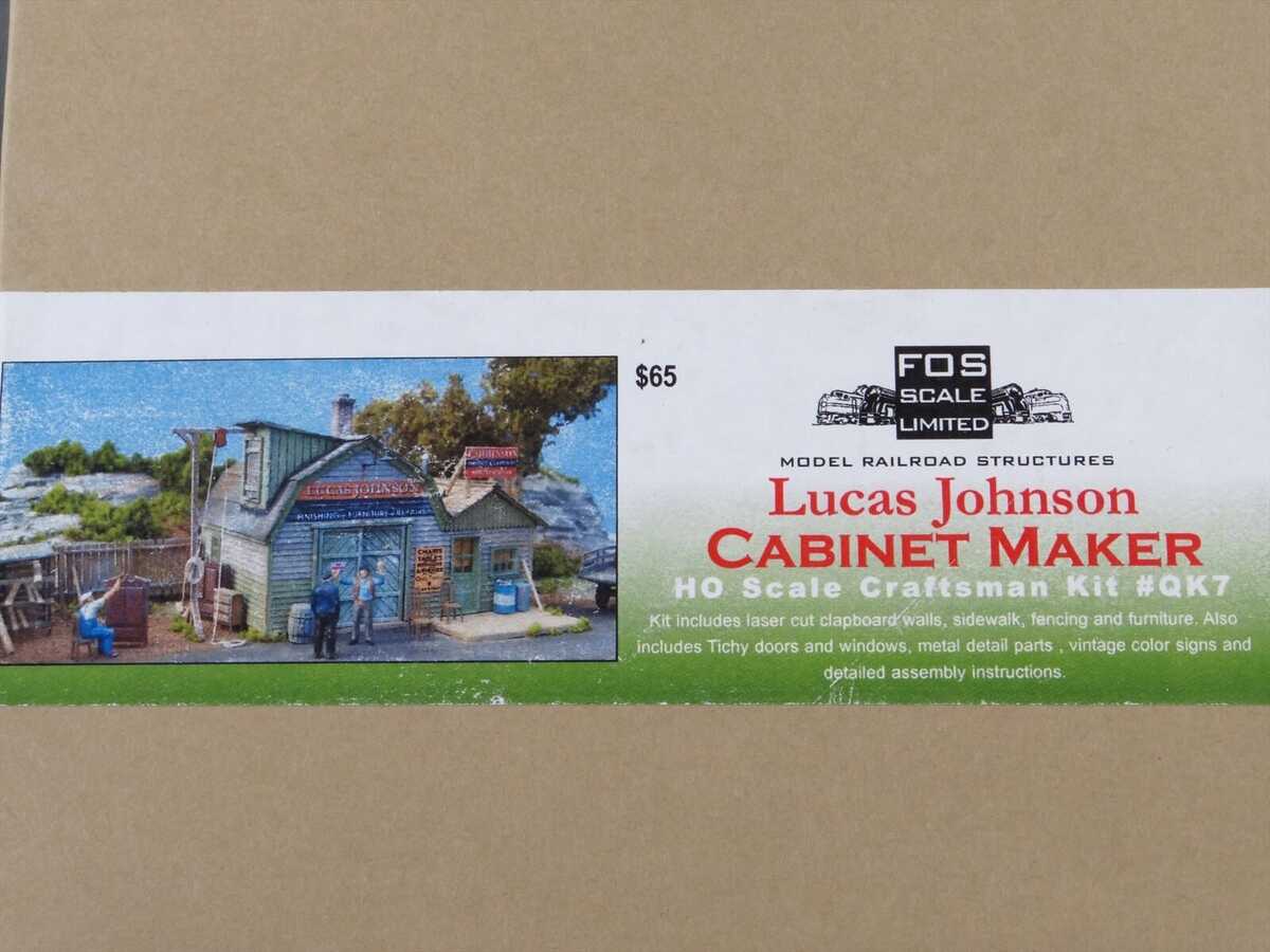 FOS Scale Limited QK7 HO Lucas Johnson Cabinet Maker Model Craftsman Kit