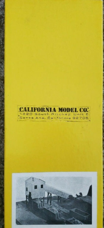 California Model Co 5 HO Black Mart Mine Model  Building Kit