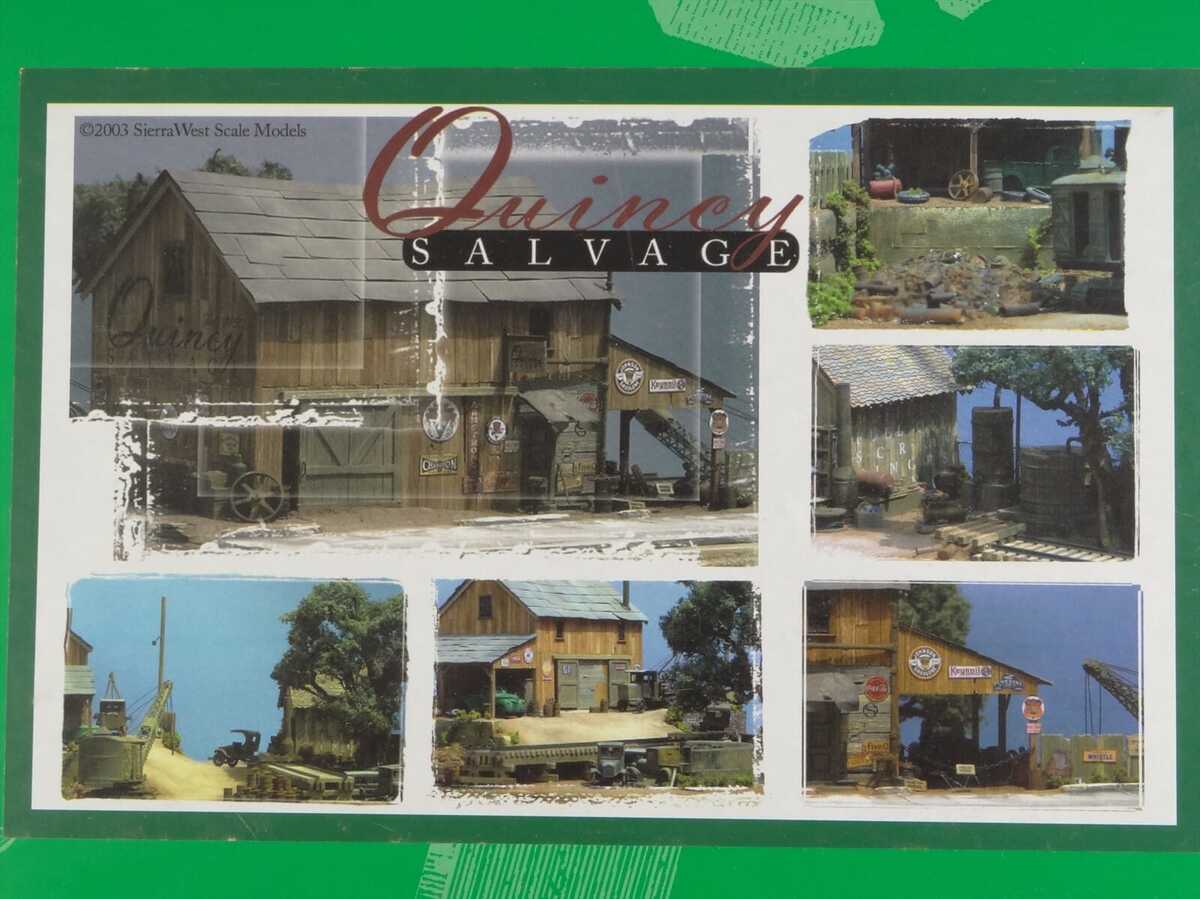 Sierra West 205 HO Scale Quincy Salvage Building Kit No Instructions