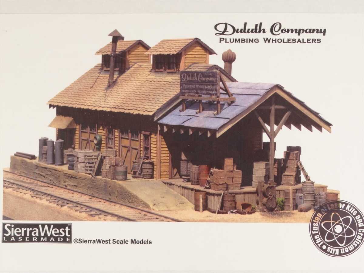 Sierra West HO Scale Duluth Company Plumbing Wholesalers Building Kit