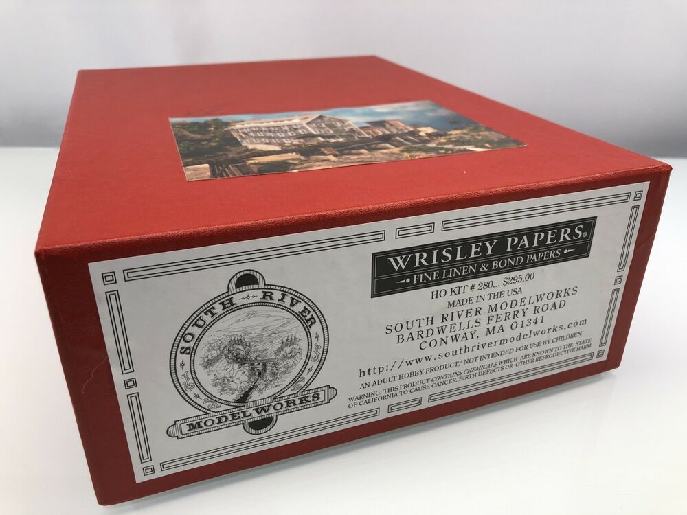 South River Model Works 280 HO Scale Wooden Wrisley Papers Building Kit