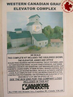 Kanamodel Products HO Scale Western Canadian Grain Elevator Complex Building Kit