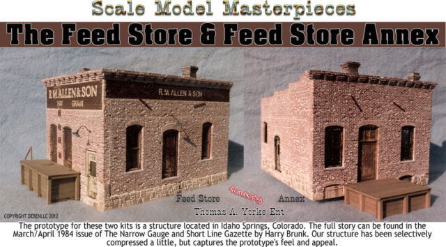 Thomas Yorke HO Feed Store & Feed Store Annex Building Kit