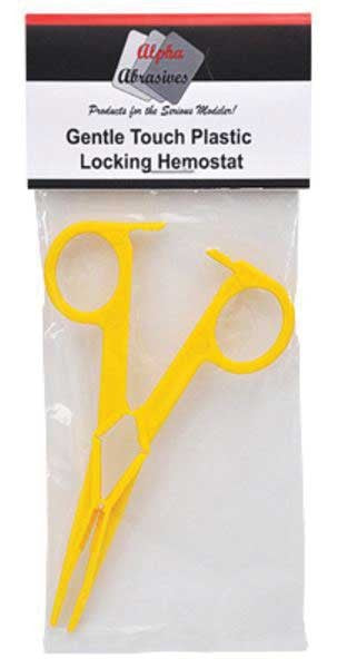 Alpha Abrasives 5001 Gentle Touch Plastic Locking Hemostat