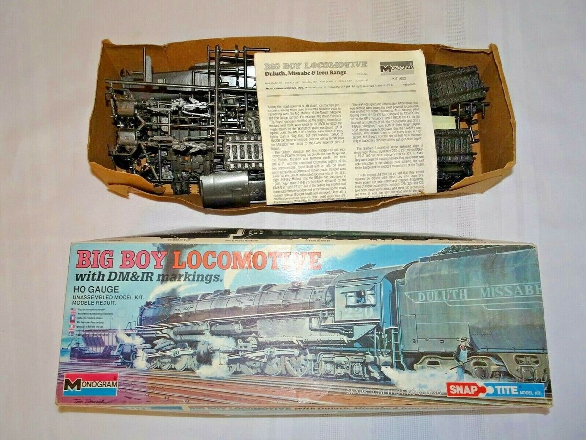 Monogram 1602 HO Big Boy Locomotive W/DM&IR Markings Model Train Kit