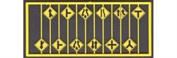 Tichy 8255 HO Warning Signs Road Path Signs 2nd Group (Pack of 12)