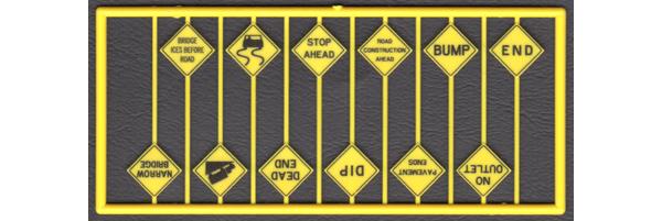 Tichy 8256 HO Written Warnings Warning Signs (Pack of 12)