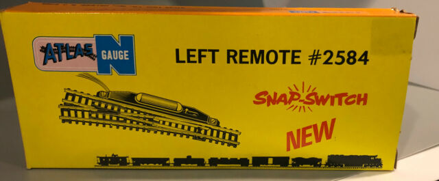 Atlas 2584 N Scale Left Hand Remote Snap Switch Turnout