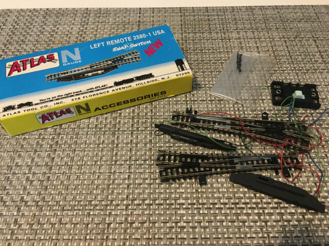 Atlas 2558 N Left Hand Remote Snap Switch Turnout