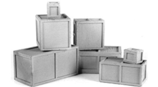 Tichy 8174 HO Scale Wood Crates (Pack of 8)