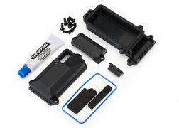 Traxxas 8224 Box, receiver (sealed)/ wire cover/ foam pads/ silicone grease/