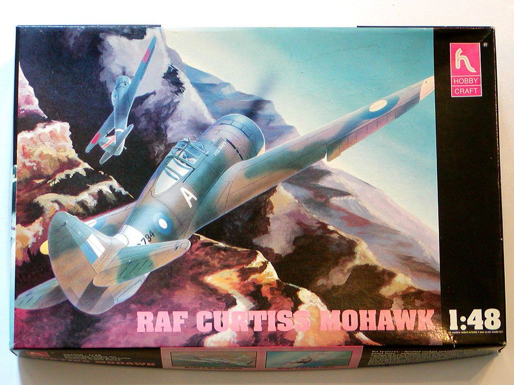 Hobby Craft HC1556 1:48 Scale Curtiss Mohawk  Military Airplane Kit