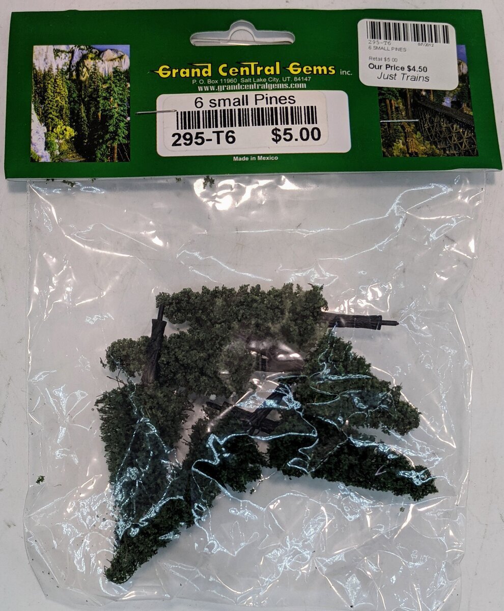 Grand Central Gems T6 HO Scale Small Pines (Pack of 6)