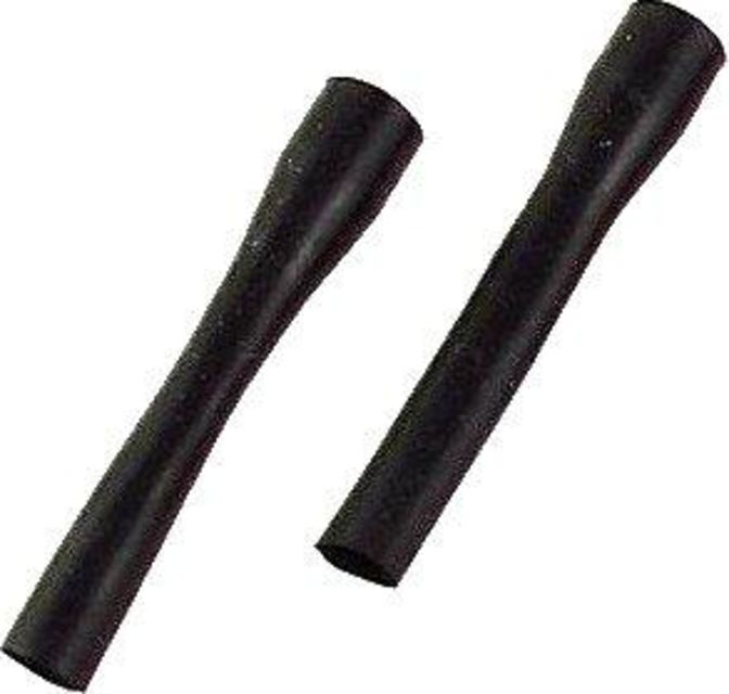 Hot Racing RDP34201 Black Super Silicone Shock Boot (Pack of 2)