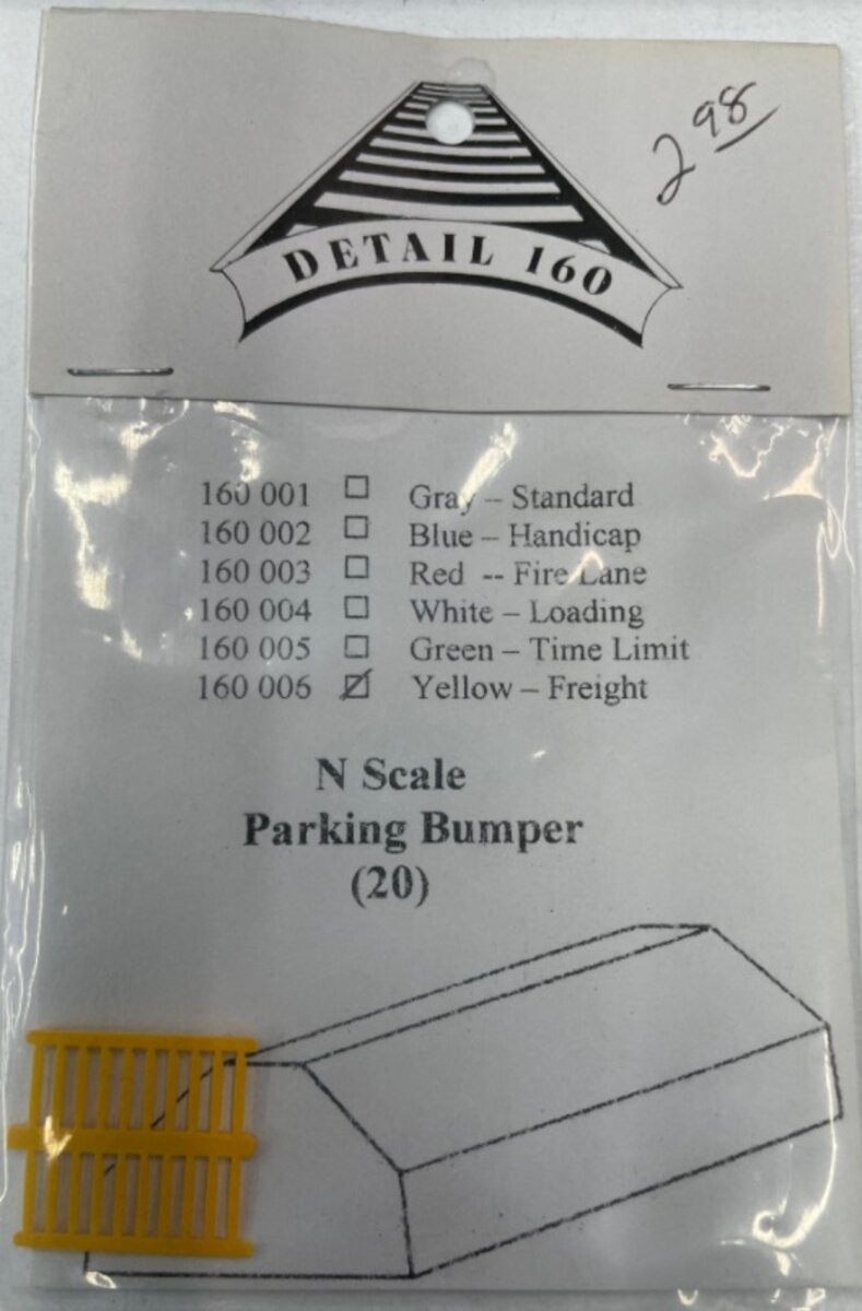 Detail 160 160006 N Parking Bumper Yellow Freight