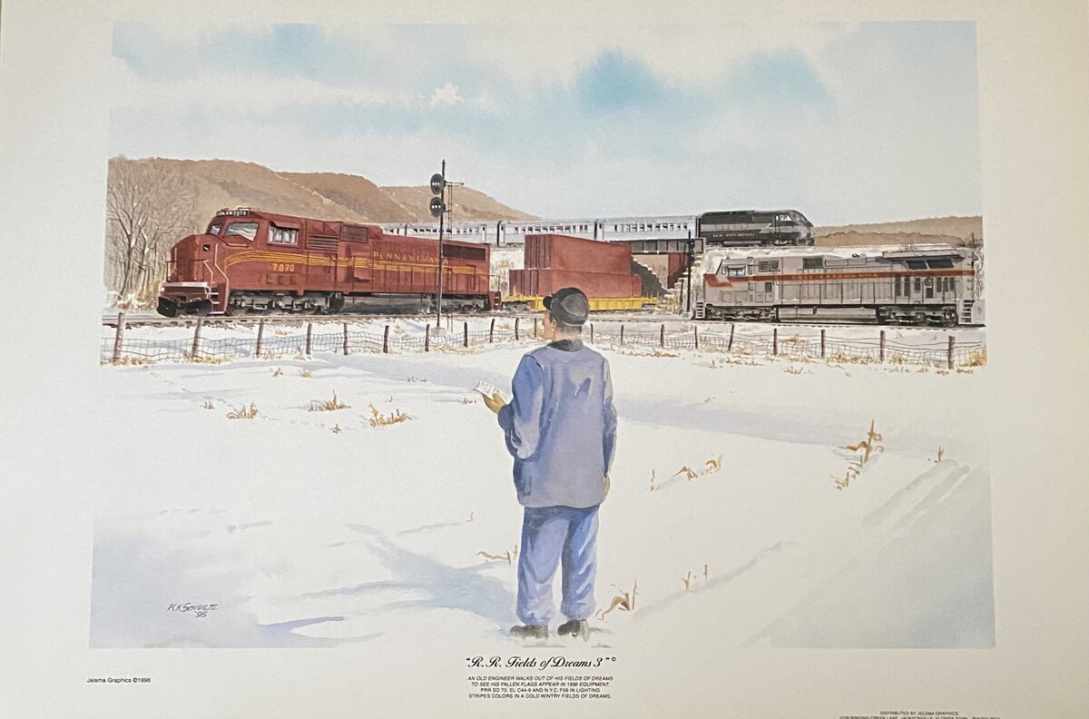 Robert West 302 R.R. Fields of Dreams 3 Art Print - Unsigned