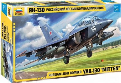 Zvezda 4818 1:48 YAK-130 Mitten Russian Light Bomber Aircraft Plastic Model Kit