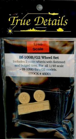 True Details 46001 1:48 Bf-109B/G2 Wheel Set