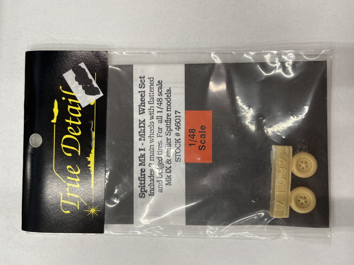 True Details 46017 1:48 Spitfire Mk I - MkIX Wheel Set