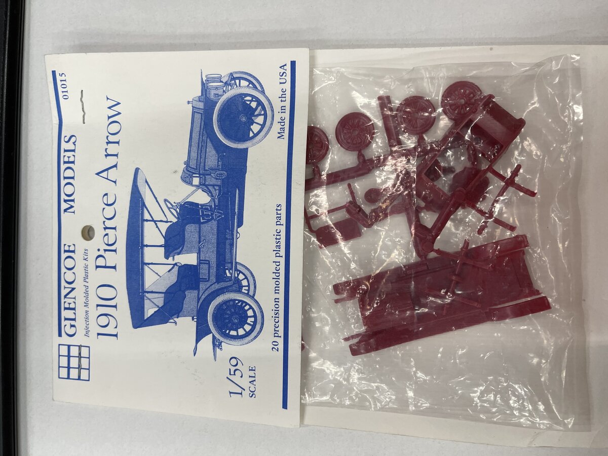 Glencoe 01015 1:59 1910 Pierce Arrow Molded Plastic Kits Detail Set
