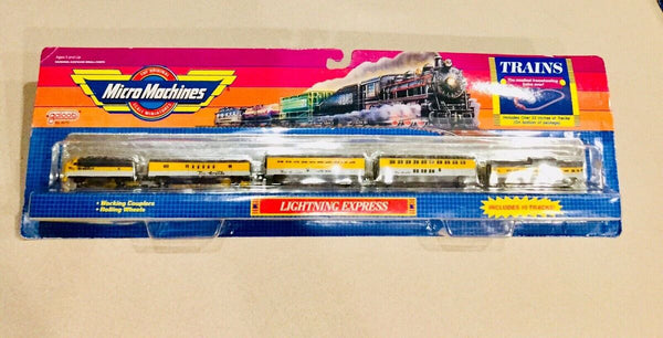 Galoob 6470 Micro Machines Lightning Express Train Set Trainz