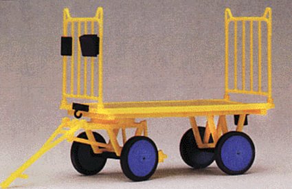 Preiser 5204 HO Luggage Trolly Plastic Model Kit