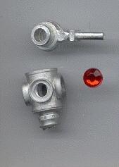 Ozark Miniatures OM-34 & 1:20 Caboose Markerlamps W/Jewels & Brackets Cored