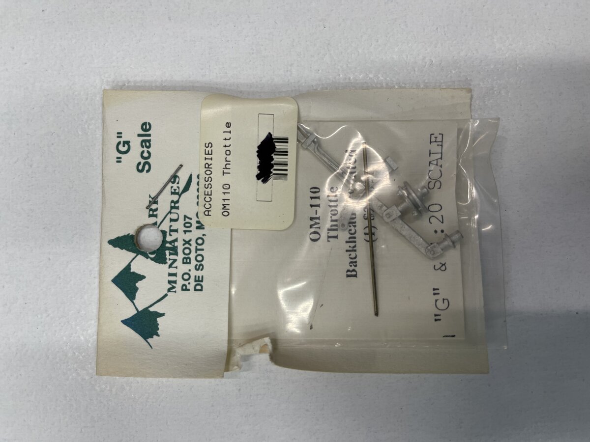 Ozark Miniatures OM-110 1:20 Throttle Backhead Mounted Kit