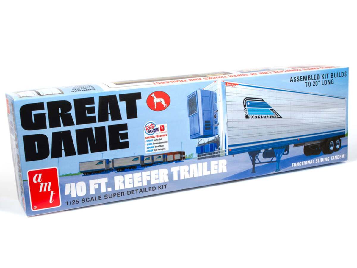 AMT 1249 1:25 Great Dane 40' Reefer Trailer Plastic Model Kit