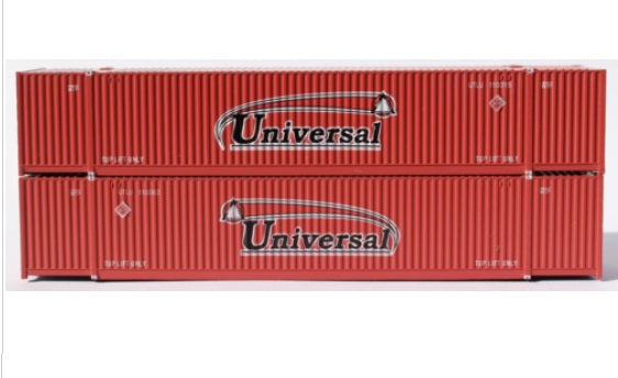 JTC Model Trains 537014 N Universal 53' Corrugated Side Containers (Pack of 2)