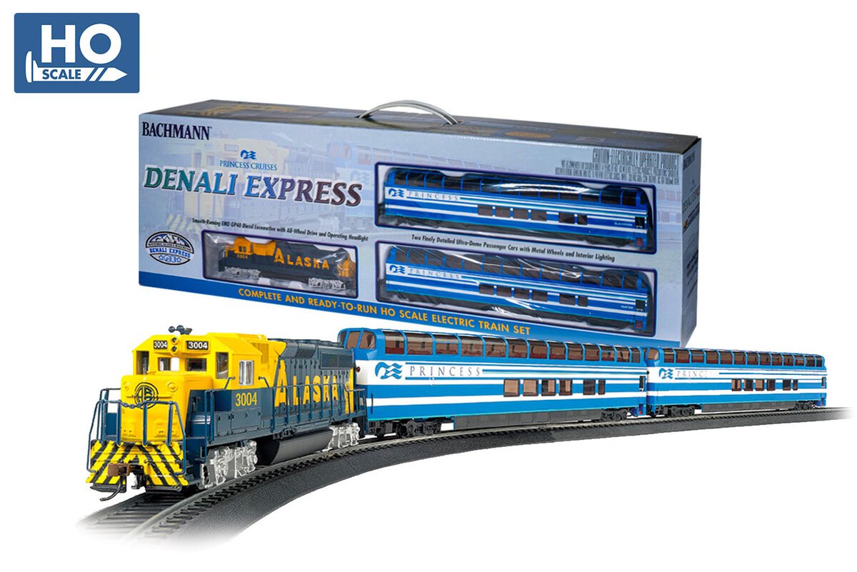 Bachmann 00765 Denali Express HO Gauge Diesel Passenger Starter Train Set