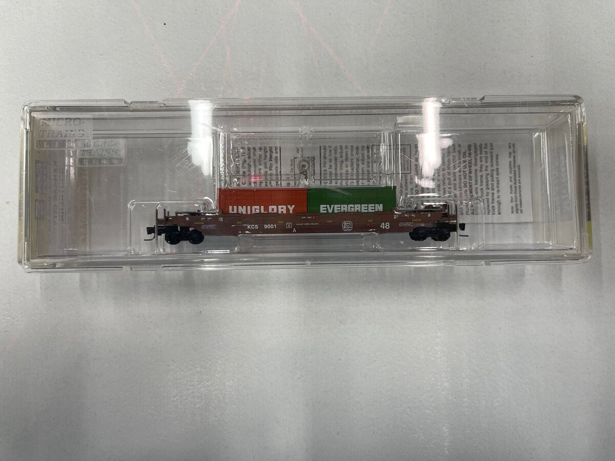 Micro-Trains 54000091 Z Scale Kansas City Southern Husky Stack Well Car #9001