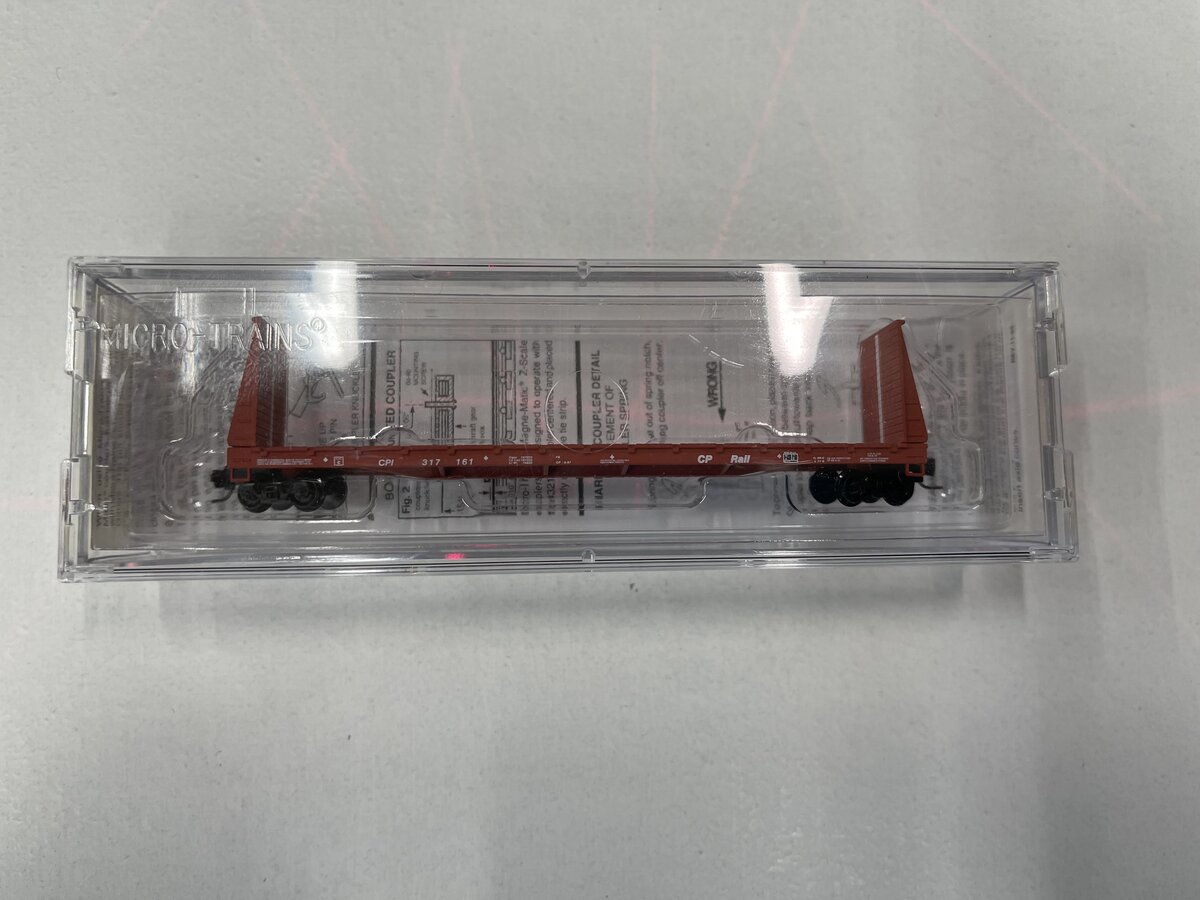 Micro-Trains 52700032 Z Scale Canadian Pacific 60' Bulkhead Flat Car
