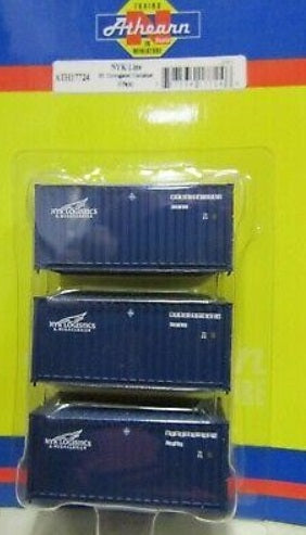 Athearn 17724 N 20' Corrugated Container NYK Line 20