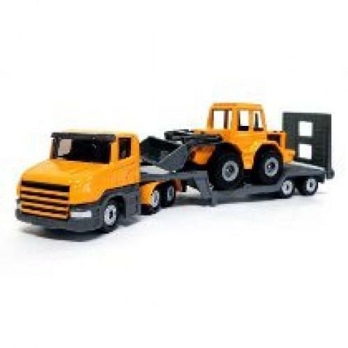 Siku 1616 HO Low Loader with Front Loader