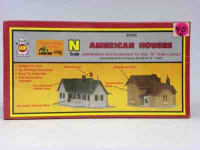 AHM 25504 N Scale American Houses Lighted Building Kit