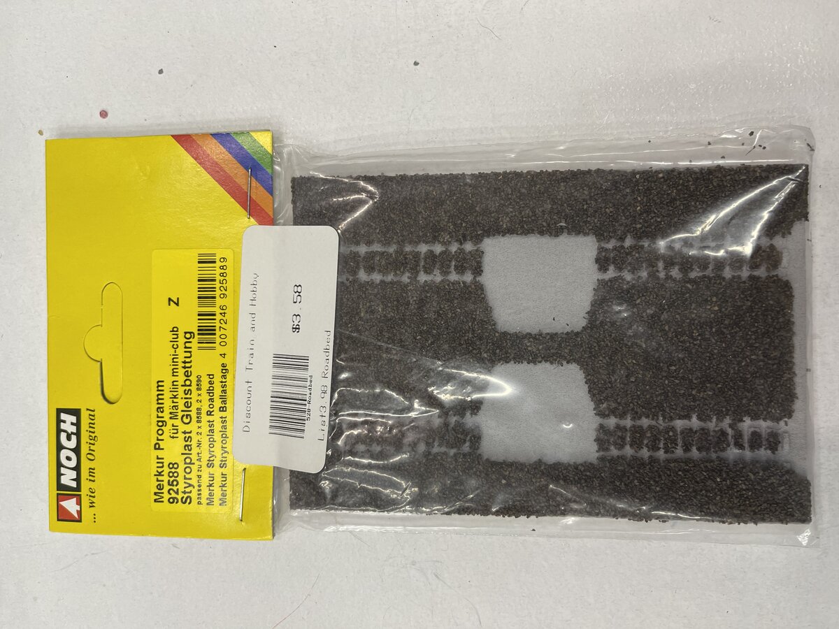 Noch 92588 Z Scale Merkur Styroplast Roadbed