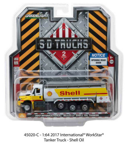 Greenlight Collectibles 45020 1:64 2017 International WorkStar Shell Oil Tanker