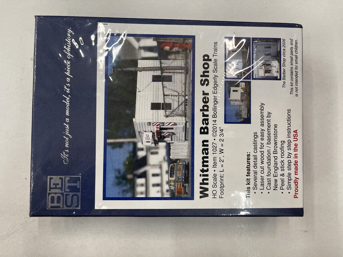 BEST 1027 HO Whitman Barber Shop Model Kit