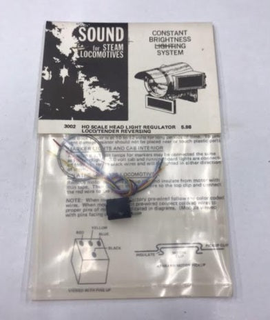 Modeltronics 3002 HO Head Light Regulator Loco/Tender Reversing