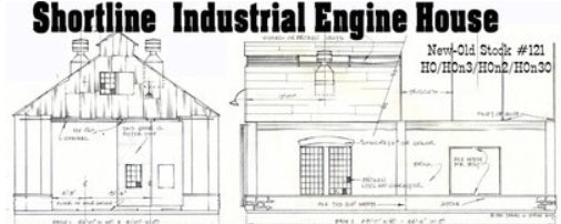 Thomas A Yorke Ent 121 HO Scale Short Line/Industrial Engine House Building Kit