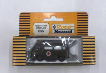 Roco 655 1:87 Minitanks Ford FK 1000 Ambulanz Military Ambulance