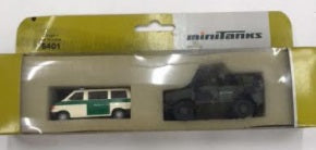 Roco 5401 1:87 Minitanks Dingo + VW T4 Police