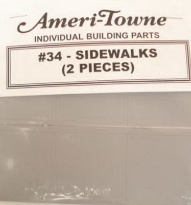 Ameri-Town 34 O Sidewalks (Pack of 2)