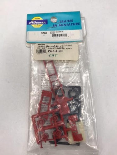 Athearn 5768 HO Apple Red 20' Container Chassis