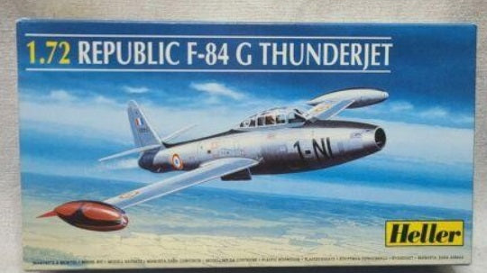 Heller 80278 1:72 Republic F-84 G Thunderjet Military Aircraft Plane Model Kit