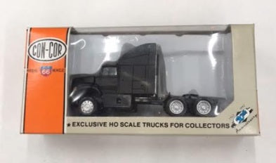 Con-Cor 0004-651000 1:87 Black Ford Aeromax Tractor W/Sleeper Long Version